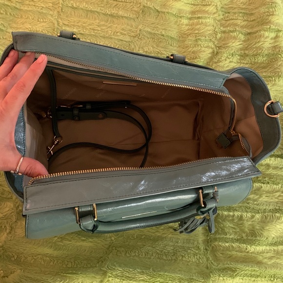 BRAHMIN TAYLOR SATCHEL TEAL EISENHOWER NEW W/ TAGS - Picture 7 of 9